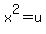 x%5E2=u