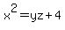 x%5E2=yz%2B4