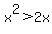 x%5E2%3E2x