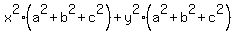 x%5E2+%28a%5E2++%2B+b%5E2+%2Bc%5E2%29+%2By%5E2%28a%5E2+%2B+b%5E2++%2Bc%5E2%29