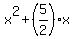 x%5E2+%2B%285%2F2%29x
