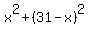 x%5E2+%2B+%2831-x%29%5E2