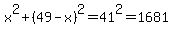 x%5E2+%2B+%2849-x%29%5E2+=+41%5E2+=+1681