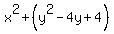 x%5E2+%2B+%28y%5E2+-+4y%2B4%29