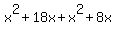 x%5E2+%2B+18x+%2B+x%5E2+%2B+8x