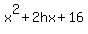 x%5E2+%2B+2hx+%2B+16