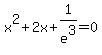 x%5E2+%2B+2x+%2B+1%2Fe%5E3=0