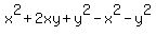 x%5E2+%2B+2xy+%2B+y%5E2+-+x%5E2+-+y%5E2
