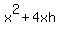 x%5E2+%2B+4xh