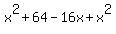 x%5E2+%2B+64+-+16x+%2B+x%5E2