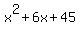x%5E2+%2B+6x+%2B+45