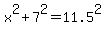 x%5E2+%2B+7%5E2+=+11.5%5E2