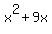 x%5E2+%2B+9x