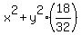 x%5E2+%2B+y%5E2%2818%2F32%29