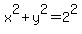 x%5E2+%2B+y%5E2+=+2%5E2