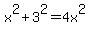 x%5E2+%2B3%5E2+=+4x%5E2