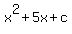 x%5E2+%2B5x%2Bc