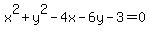 x%5E2+%2By%5E2+-4x-6y-3+=0