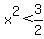 x%5E2+%3C+3%2F2