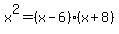 x%5E2+=+%28x-6%29%28x%2B8%29