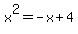 x%5E2+=+-x+%2B+4