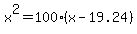 x%5E2+=+100%28x+-+19.24%29