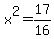 x%5E2+=+17%2F16