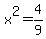 x%5E2+=+4%2F9