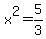 x%5E2+=+5%2F3