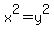 x%5E2+=+y%5E2