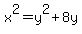 x%5E2+=+y%5E2+%2B+8y