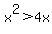 x%5E2+%3E+4x