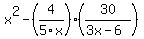 x%5E2+-+%284%2F5x%29%2830%2F%283x-6%29%29