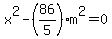 x%5E2+-+%2886%2F5%29m%5E2+=+0