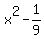 x%5E2+-+1%2F9