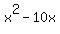 x%5E2+-+10x
