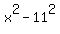 x%5E2+-+11%5E2