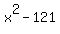 x%5E2+-+121