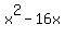 x%5E2+-+16x