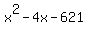 x%5E2+-+4x+-+621