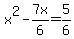 x%5E2+-+7x%2F6+=+5%2F6