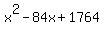 x%5E2+-+84x+%2B1764