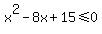 x%5E2+-+8x+%2B15+%3C=+0