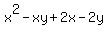 x%5E2+-+xy+%2B+2x+-+2y
