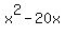 x%5E2+-20x