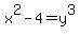 x%5E2+-4=+y%5E3+