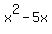 x%5E2+-5x