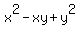 x%5E2+-xy+%2B+y%5E2
