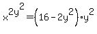 x%5E2+y%5E2=+%2816+-+2y%5E2%29y%5E2
