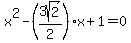 x%5E2-%283sqrt%282%29%2F2%29x%2B1=0